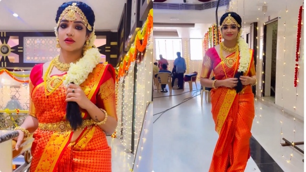 ethirneechal Serial Actress Vaishnavi has released a video of herself in Manakolam 