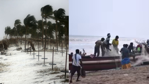Fishermen avoid to go sea as the maximum speed of cyclone will be 140 km per hour 