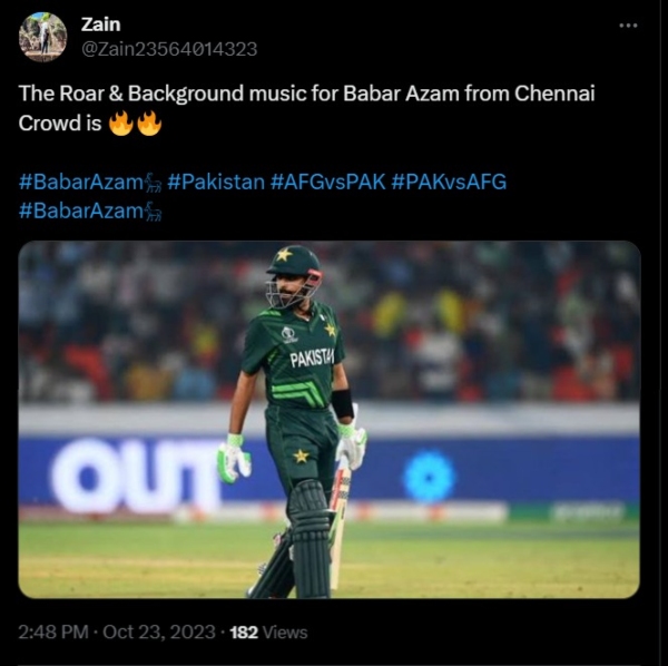 Pakistan fans are happy after Chennai fans celebrate Pakistan players World Cup 2023?