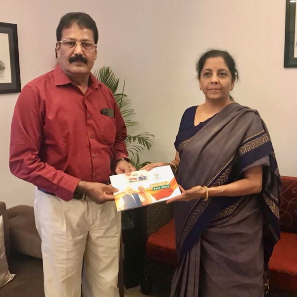 Puthiya Tamilagam Dr Krishnasamy meets Minister Nirmala Sitharaman