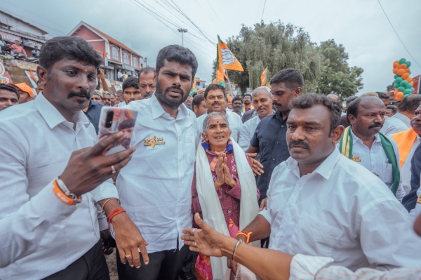  What is the reason behind changes in Annamalai’s yatra across the state