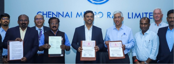 Chennai metro signed contract with tata projects for new metro train stations