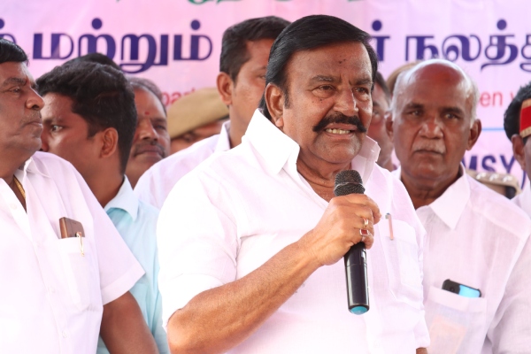 Minister KN Nehru released 1 lakh fish fingerlings in Mettur Cauvery river