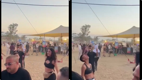 A video of the attack by Hamas soldiers on a concert in Israel has been released 