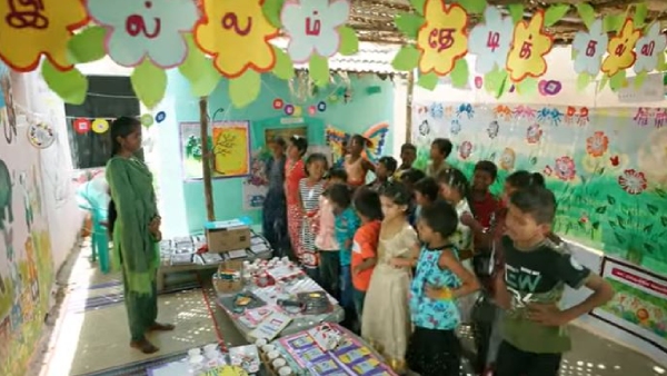 totally 35 lakh children have benefited from the Illam Thedi kalvi scheme 