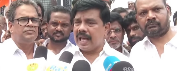 We dont get permission of BJP Flag Pole near Annamalai House: Karu Nagarajan