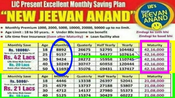 LIC Jeevan Anand Policy: Invest Rs.45 daily in LIC and you will get Rs.25 lakh in 35 years LIC Jeevan Anand Policy: Invest Rs.45 daily in LIC and you will get Rs.25 lakh in 35 years