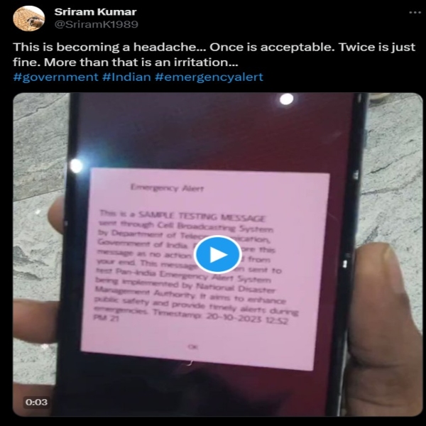 Trending Memes on Emergency alert people got today in Tamil Nadu 