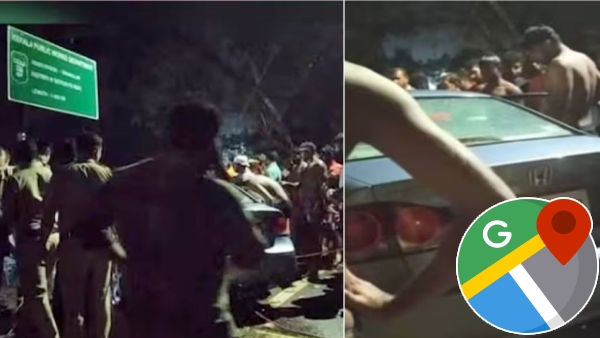 Car plunges into river in kerala after losing control 2 doctors dies, injured 3 