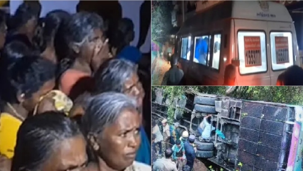 The bodies of those who died in the Coonoor bus overturn accident were cremated in the rain The bodies of those who died in the Coonoor bus overturn accident were cremated in the rain