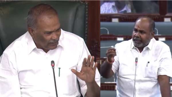 TN Assembly speaker Appavu interupted while ADMK MLA RB Udhayakumar speaks about magalir urimai thogai