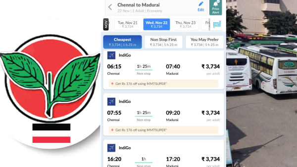 admk attacks dmk government on omni bus fare