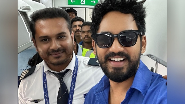  Hiphop tamizha Adhi congrats for Tamil announcement in flight with ancient history 