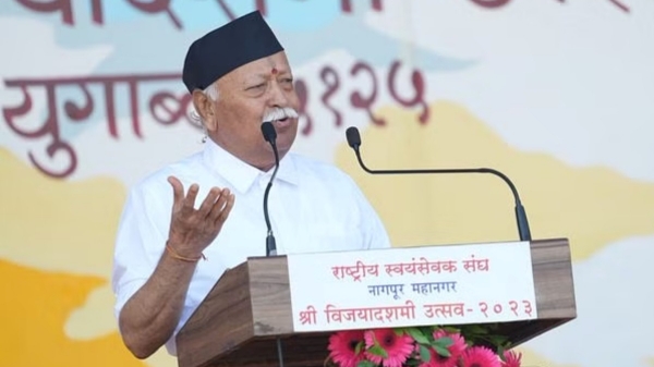 RSS chief Mohan Bhagwat blamed outside forces for the recent unrest in Manipur RSS chief Mohan Bhagwat blamed outside forces for the recent unrest in Manipur
