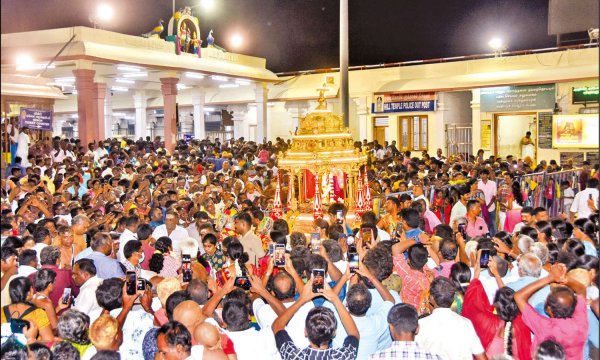 Navratri Festival Golden Chariot Departure at Thandayuthapani Temple in Palani Canceled for 9 Days 