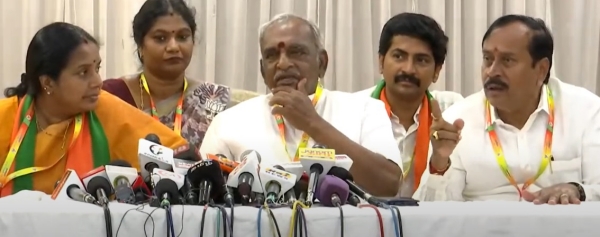  Senior BJP Leader H Raja support to Annamalai in Press meet