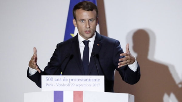 French President Emmanuel Macron condemned the attack on Israel 