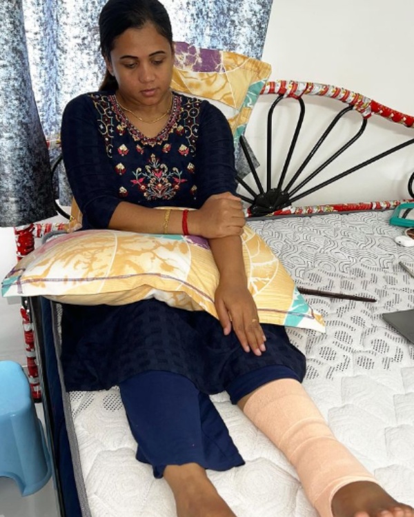 VJ Manimegalai explanation of how he was hit on the leg