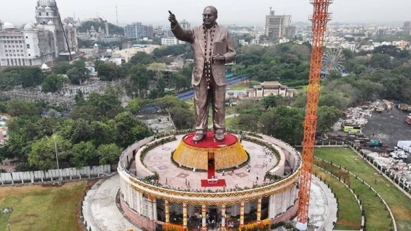 19 feet tall statue of Ambedkar is being unveiled today in North America 