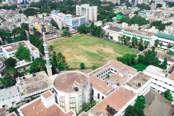 Chennai New College students protest demanding ceasefire in support of Palestine 