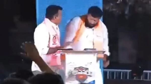  Telangana Election KCR party MLA beat BJP candidate in TV live debate