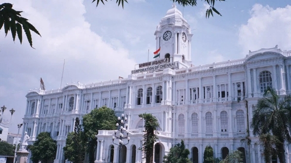 Chennai Corporation removed billboards placed without permission 