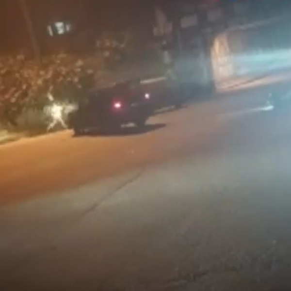  Bangalore Man runs for life on busy road as car crushes him