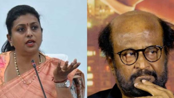 Minister Roja attacks Rajinikanth for supporting Chandrababu Naidu 