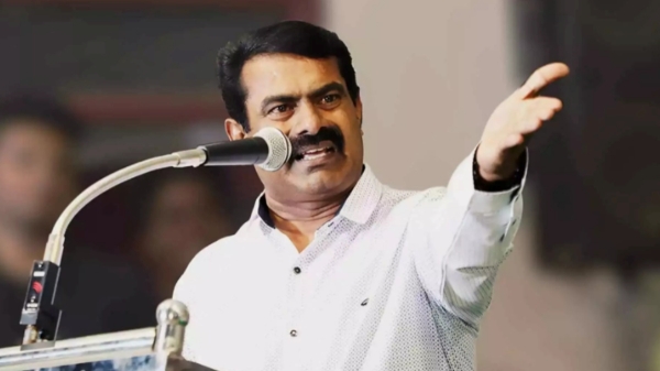 Seeman slams dmk government for filing cases on people who protest against parandur airport Seeman slams dmk government for filing cases on people who protest against parandur airport