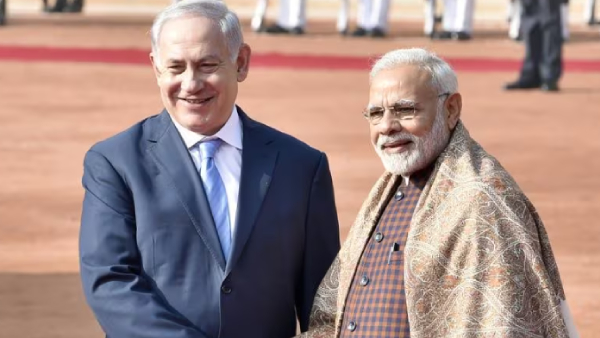  Prime Minister Modi comforted Netanyahu that Indian people stand firm with Israel at the time 