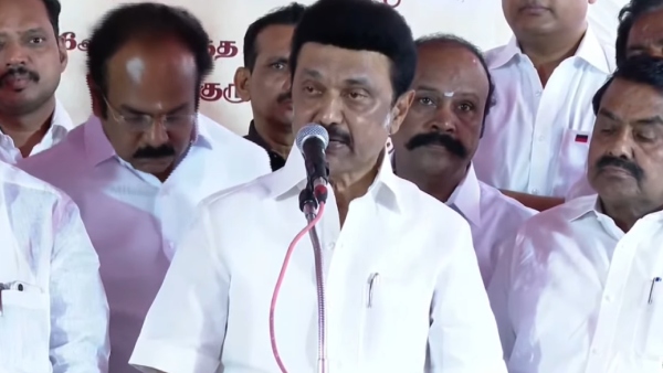 Petrol bomb attack Governors house turned into BJP office says Chief Minister Stalin Petrol bomb attack Governors house turned into BJP office says Chief Minister Stalin