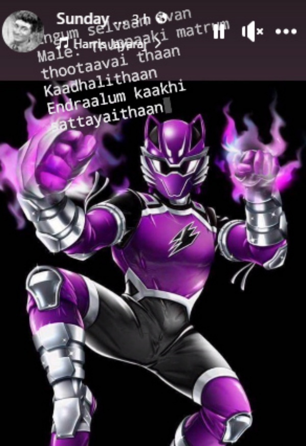 Is Rowdy Sunday sathish posted Vettaiyadu vilaiyadu song in facebook story? Is Rowdy Sunday sathish posted Vettaiyadu vilaiyadu song in facebook story?