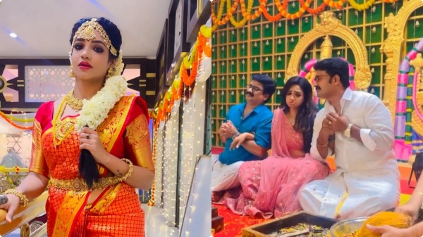 ethirneechal Serial Actress Vaishnavi has released a video of herself in Manakolam 