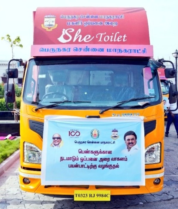 Woman-friendly mobile toilets flagged off in Chennai