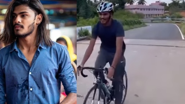 some people have released a video of TTF Vasan wheeling a bicycle 