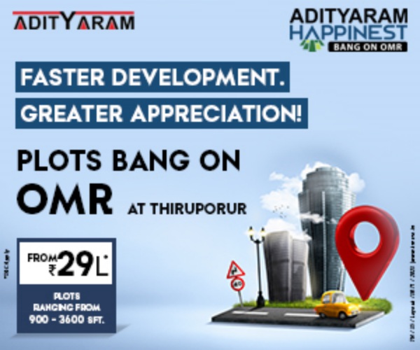 Adityaram Group plots for sale at tiruporur in Chennai 