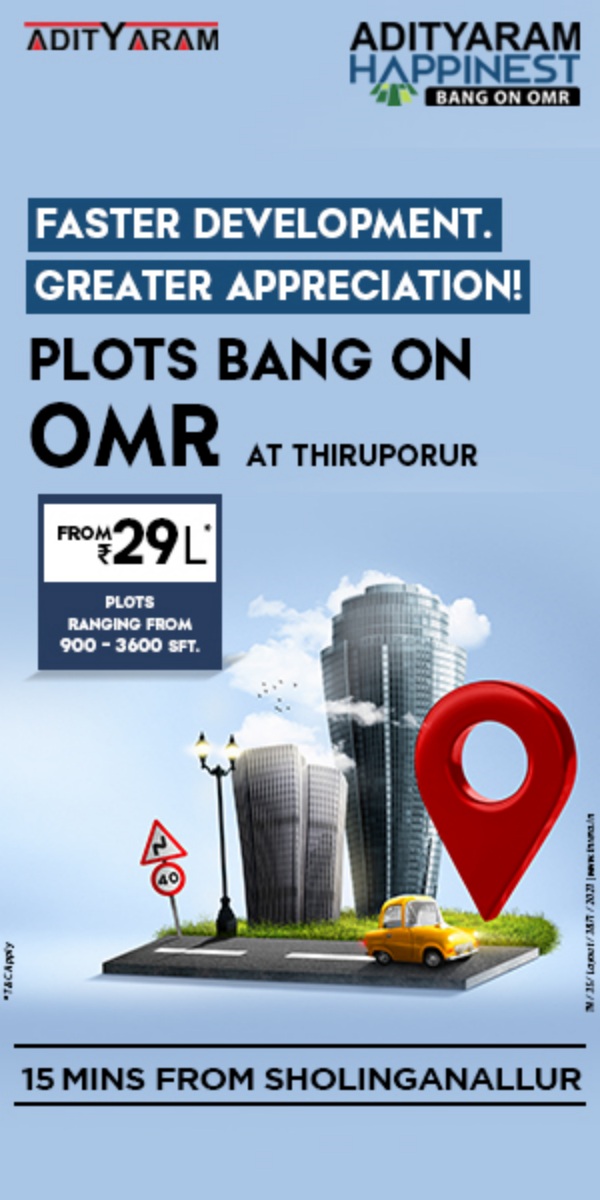 Adityaram Group plots for sale at tiruporur in Chennai 