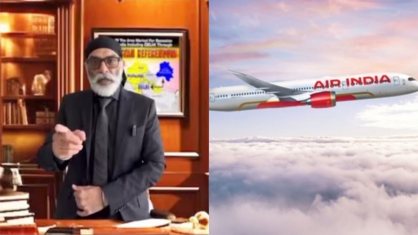  Khalistani terrorist released new threat video warning not to travel in Air India 
