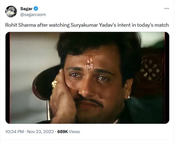  Memes on Surya Kumar Yadav batting against Australia in T 20 match after World Cup failure