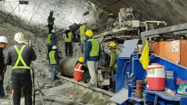  Uttarakhand tunnel collapse- Trapped workers video release 