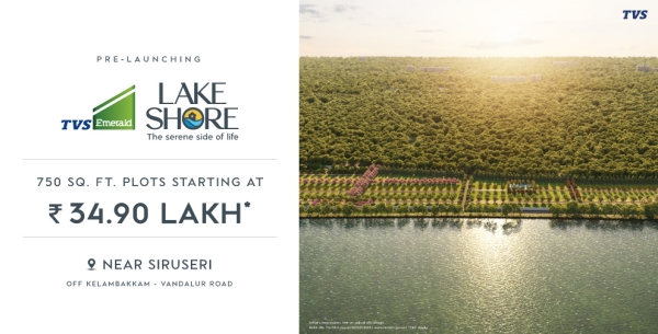 tvs emerald lake shore in pudupakkam with 363 plots