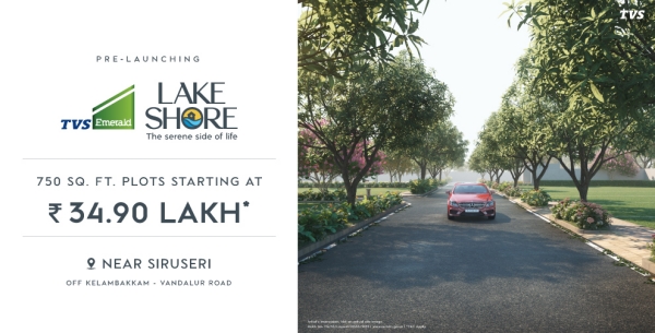 tvs emerald lake shore in pudupakkam with 363 plots