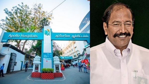 ADMK Ex Minister Thangamani was admitted to Apollo Hospital due to sudden illness ADMK Ex Minister Thangamani was admitted to Apollo Hospital due to sudden illness