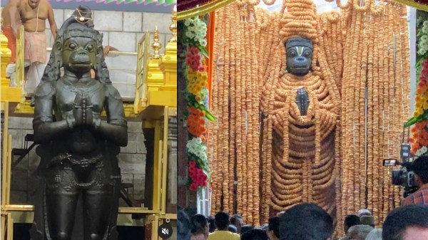 Thousands of people witness Namakkal Anjaneyar Temple Kumbabhishekam 