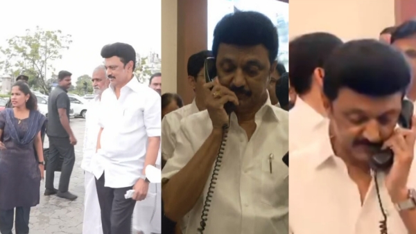 CM Stalin inspected control room of chennai corporation amid chennai rains