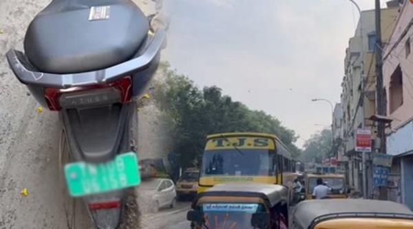Youth dies in Chennai due to bad road conditions 