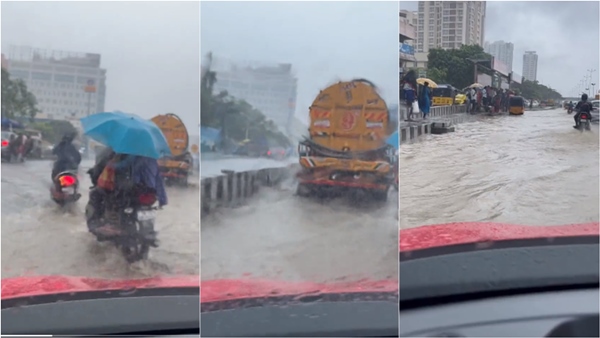 Chennai Rains: Took 2 hours to cross Sholinganallur junction from Chennai One IT Park Chennai Rains: Took 2 hours to cross Sholinganallur junction from Chennai One IT Park