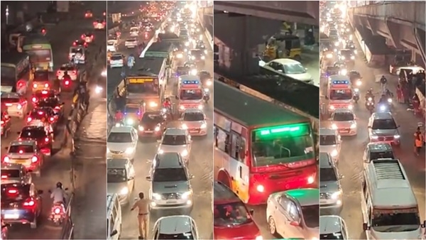  People are returning to Chennai, vehicles are lined up for a long distance in Perungalathur 