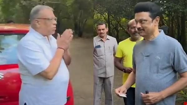 Tamil Nadu CM MK Stalin Chats With Morning Walkers at Adayar Park 