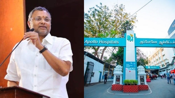 Karthi Chidambaram admitted to Apollo Hospital